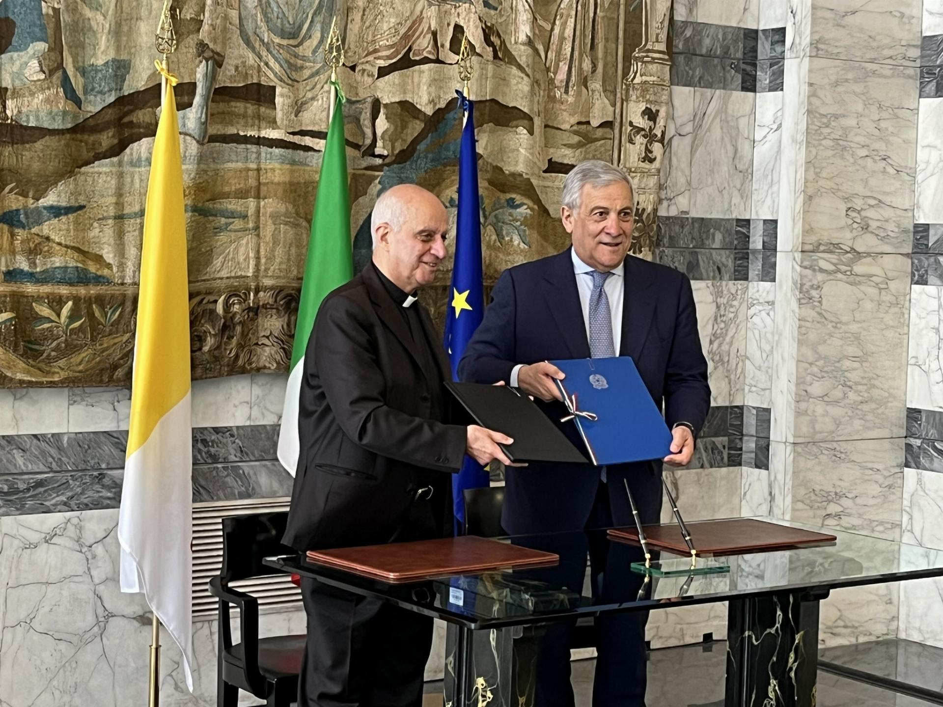 Firma accordo padiglione Santa Sede – Expo Osaka 2025