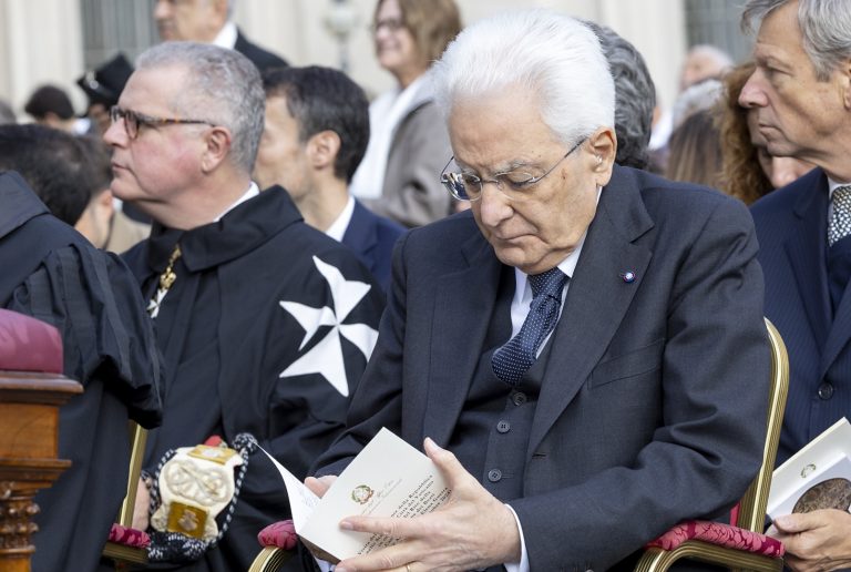 Città del Vaticano, 20/10/2024 (II mandato) Il Presidente della Repubblica Sergio Mattarella in occasione della cerimonia di Canonizzazione dei Beati italiani Giuseppe Allamano e Elena Guerra
